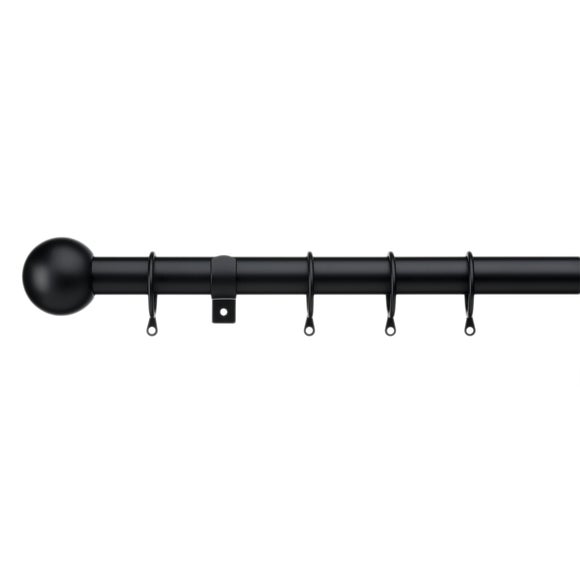Satina Extendable Metal Curtain Pole With Rings