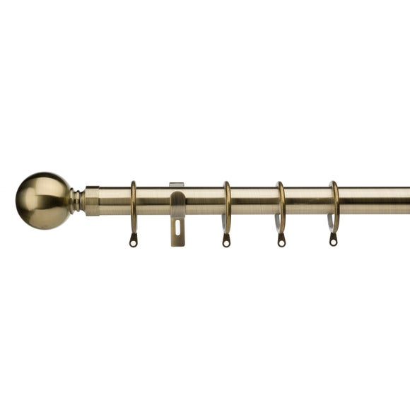 Ashton Fixed Metal Eyelet Curtain Pole