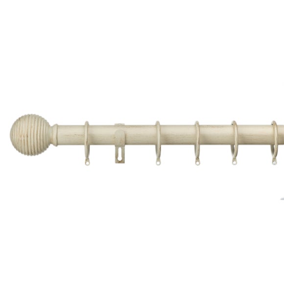 Dorma Burford Fixed Metal Curtain Pole With Rings