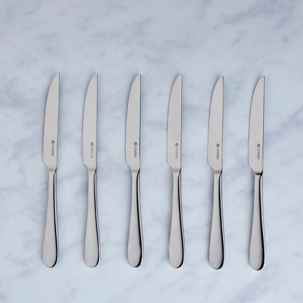 Viners Select 6 Pack Steak Knife Set Silver