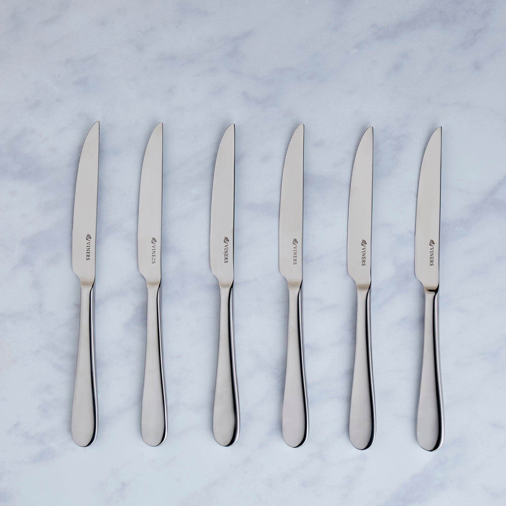 Photos - Kitchen Knife Viners Select 6 Pack Steak Knife Set Silver 