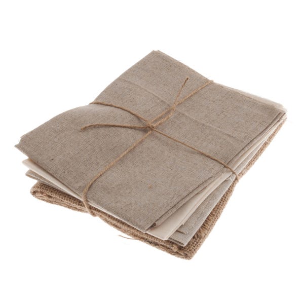Pack of 4 Natural Fat Quarters image 1 of 1
