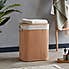 Woodford Bamboo Laundry Basket Brown undefined