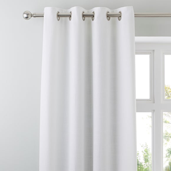 white curtains