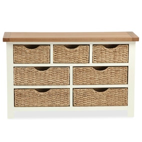 Wilby Cream 7 Drawer Chest with Baskets