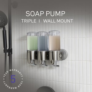 Simplehuman Triple Wall Mount Pumps