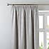 Chenille Silver Pencil Pleat Curtains  undefined
