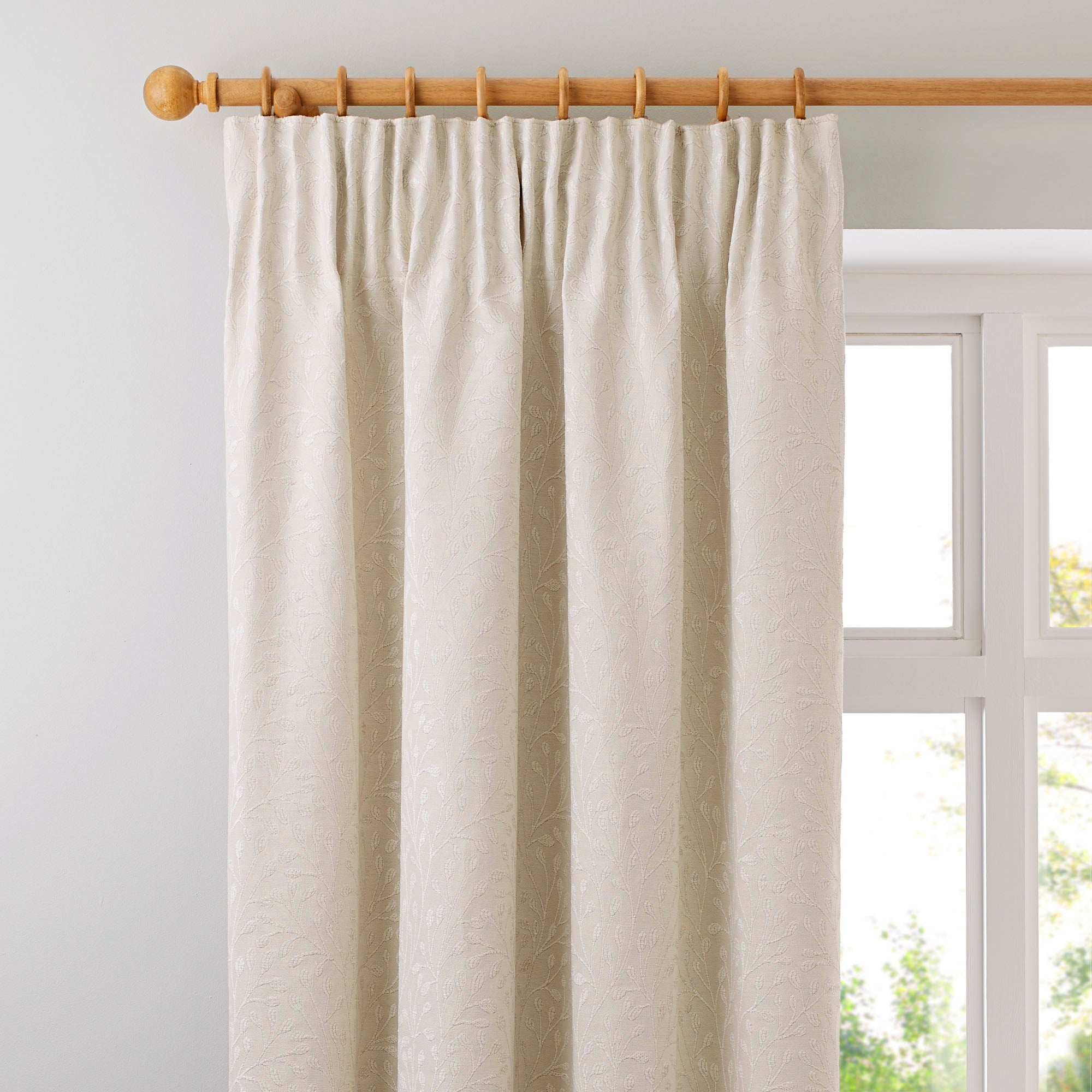 Willow Ivory Pencil Pleat Curtains | Dunelm