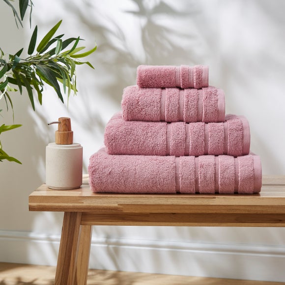 bath towel pink