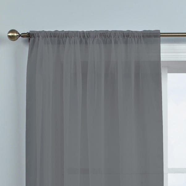 Dynamic Grey Single Slot Top Voile Panel  undefined