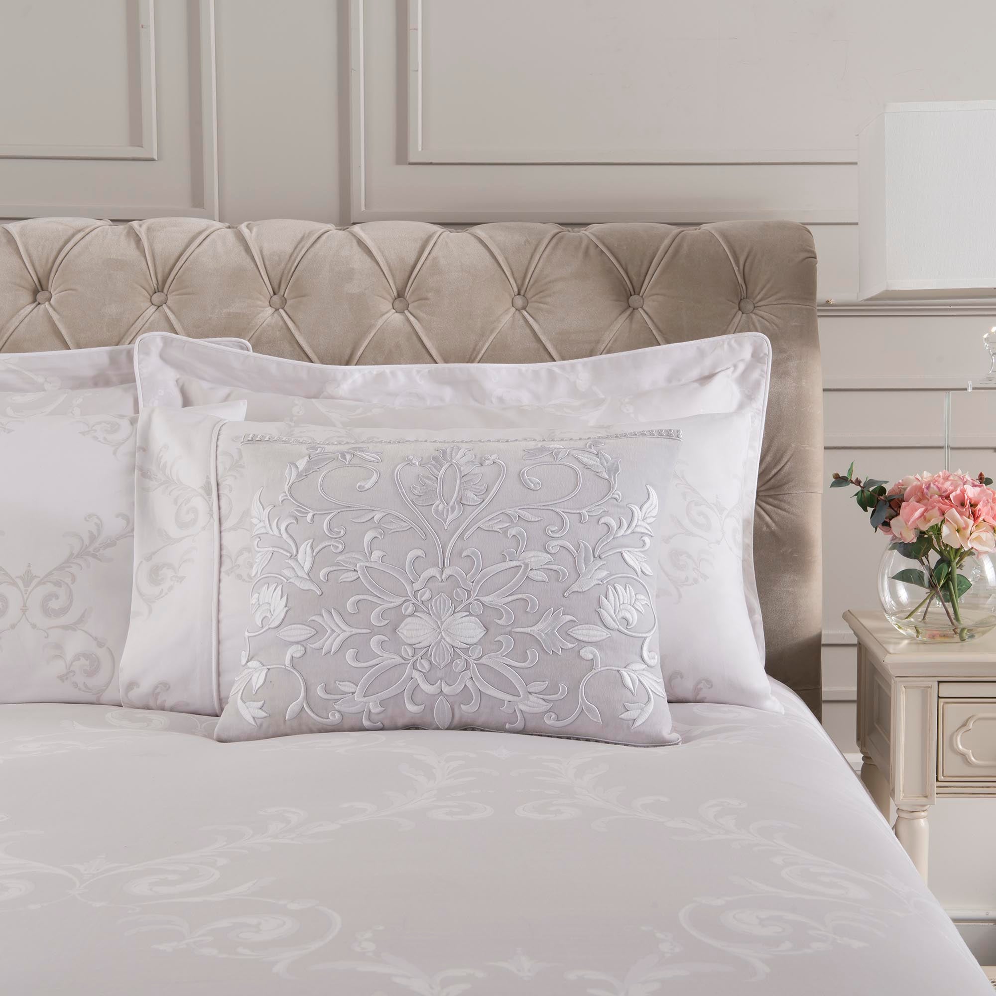 Dorma Palais Grey Rectangular Cushion Grey