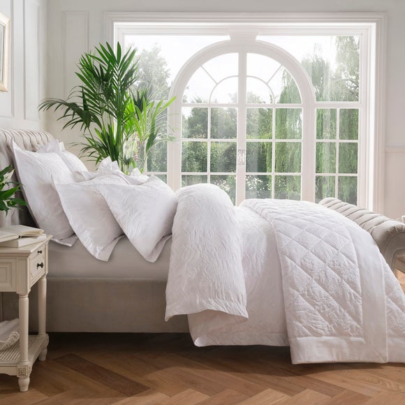 £63.00 for Dorma fern white duvet cover white dealdirect.co.uk