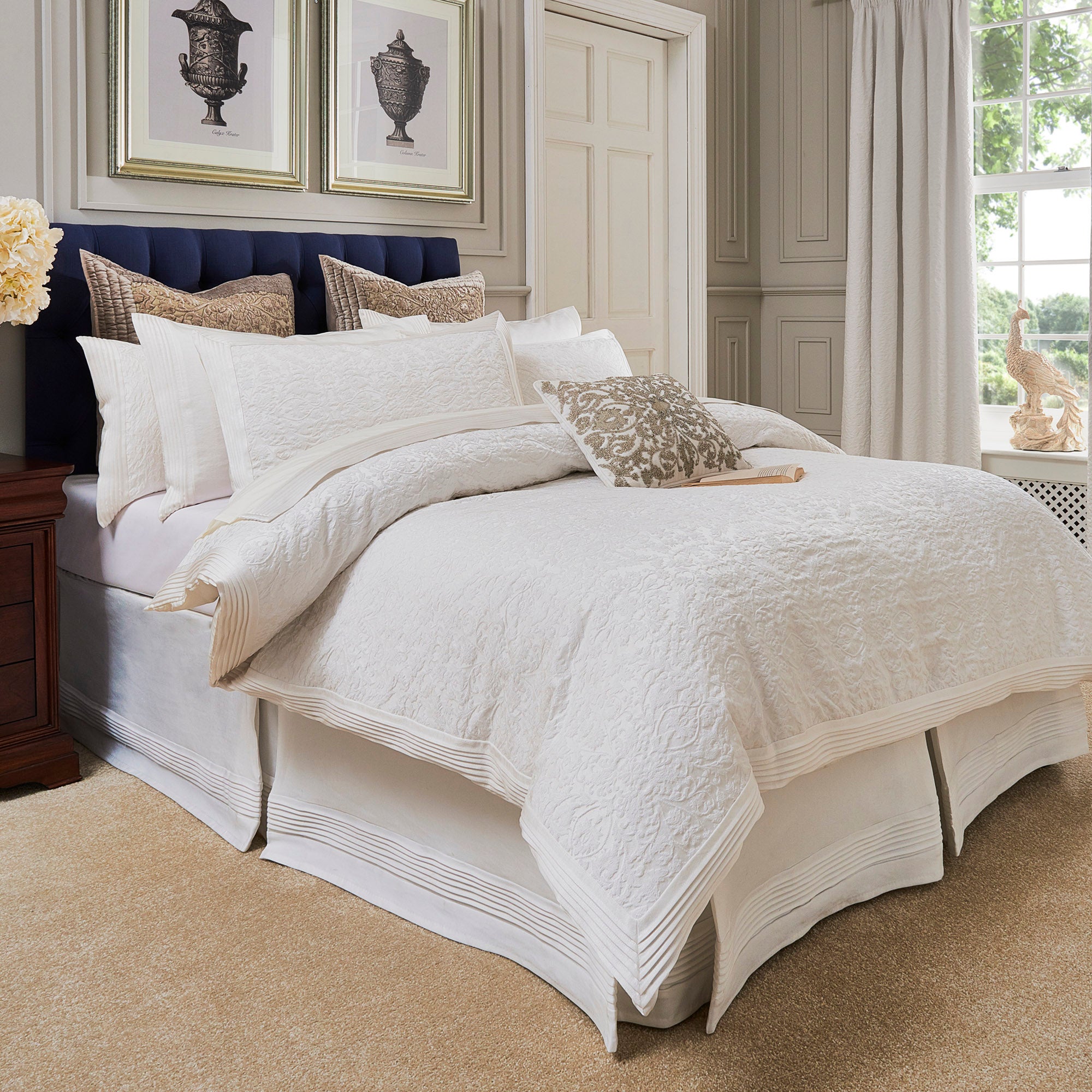 £30.00 For Dorma Charlbury Ivory Duvet Cover Cream 