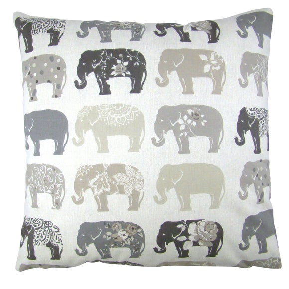 grey elephant pillow