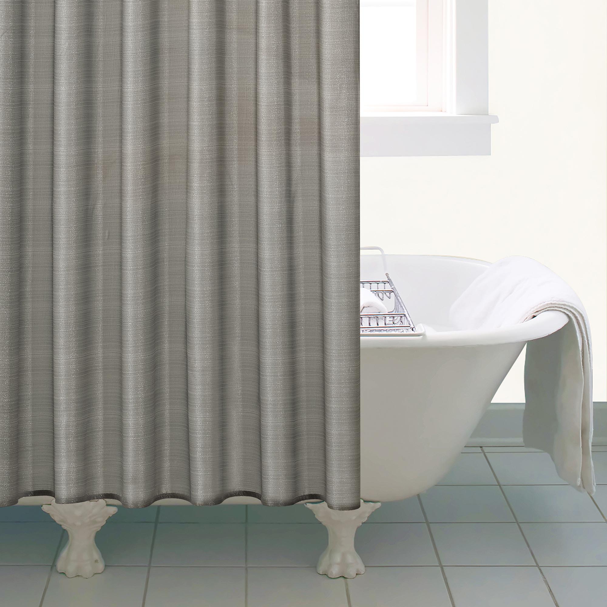 Silver Sparkle Shower Curtain