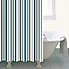 Nautical Bold Stripe Shower Curtain Multi Coloured