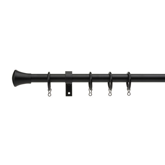 Click to view product details and reviews for Trumpet Extendable Metal Curtain Pole With Rings.