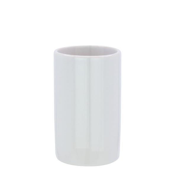 White Ceramic Tumbler image 1 of 1