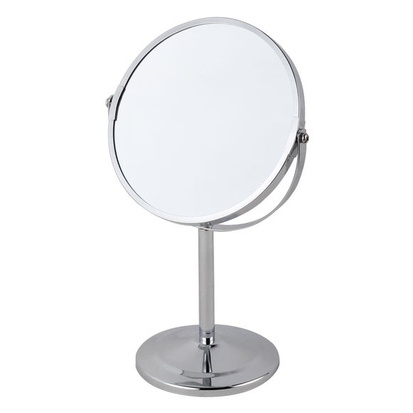 Chrome Free Standing Dressing Table Mirror