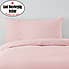 Non Iron Plain Dye Dusky Pink Bolster Pillowcase