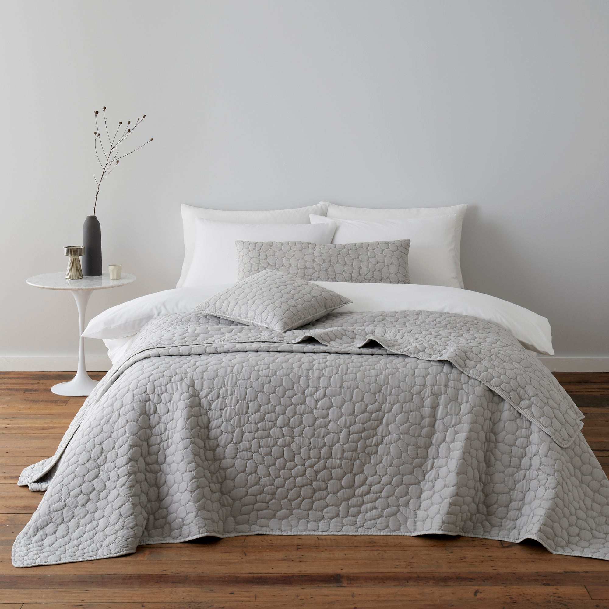 Pebble Grey Bedspread | Dunelm