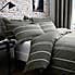 Willington Grey Striped Woven Duvet Cover and Pillowcase Set  undefined