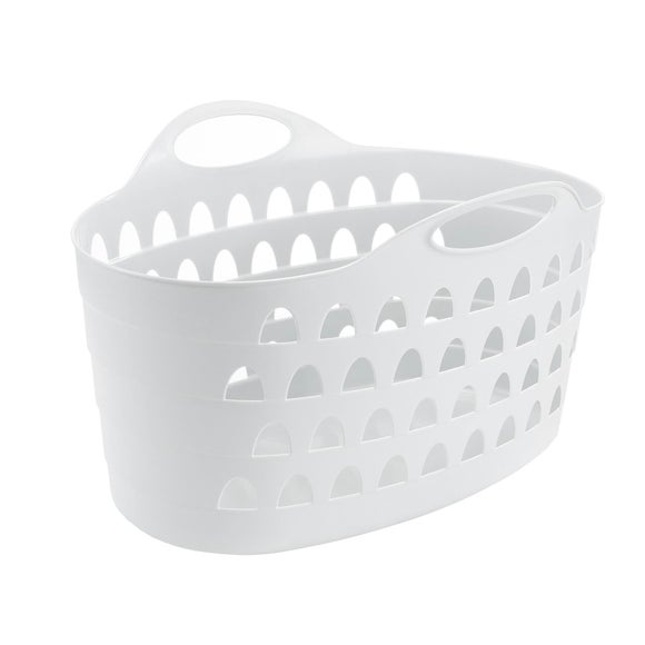 dark white colour laundry basket