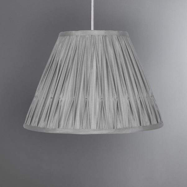 Valerie Pleat Candle Lamp Shade Grey undefined