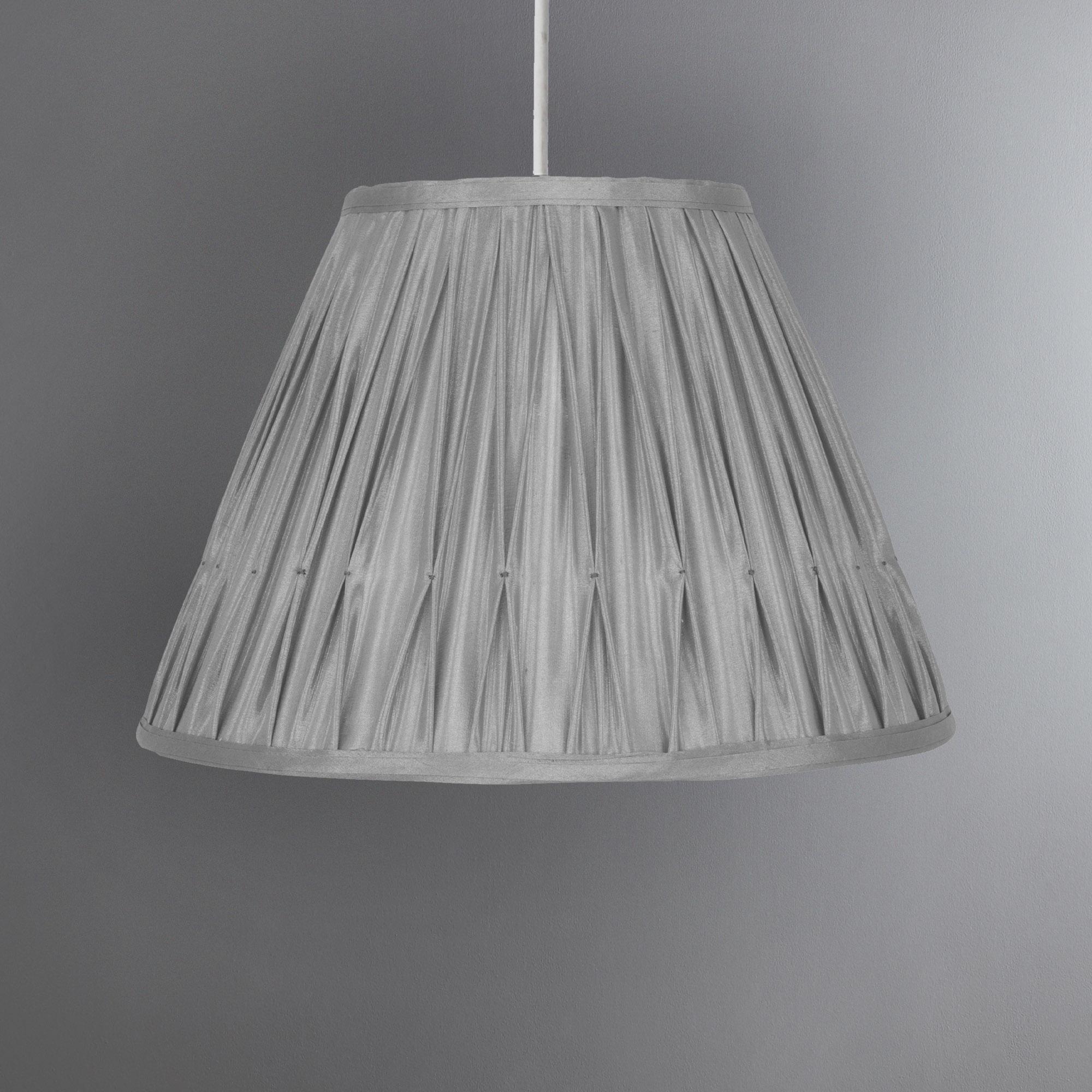 Valerie Pleat Candle Lamp Shade Grey