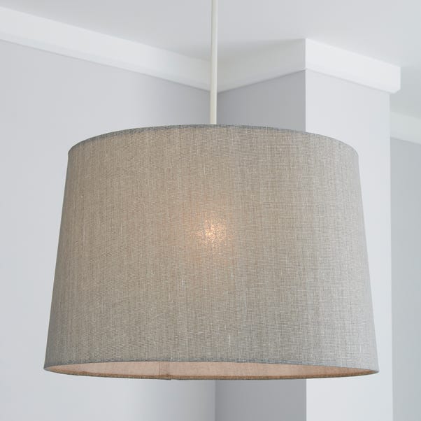 Sara 40cm Tapered Grey Shade Dunelm, How To Cover A Tapered Lampshade