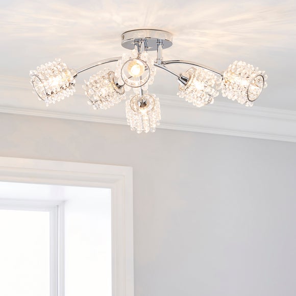 dunelm white ceiling light