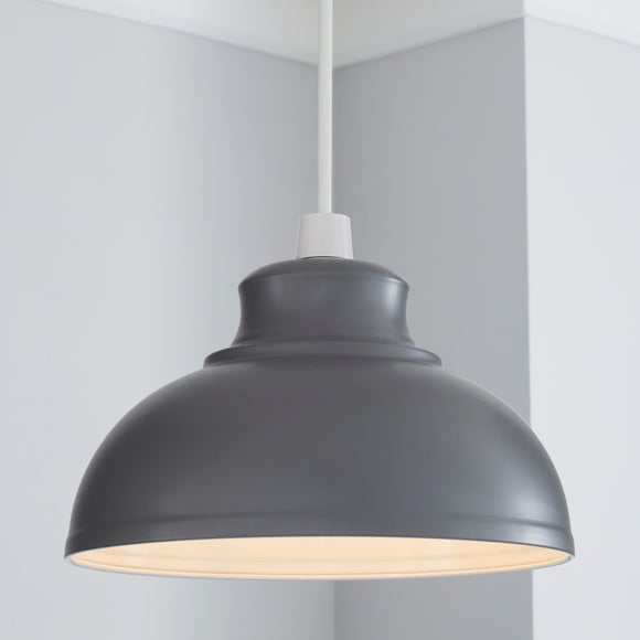 dunelm grey ceiling shade