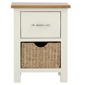 Sidmouth Cream 2 Drawer Bedside Table