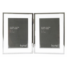 Hotel Silver Mirrored Folding Photo Frame