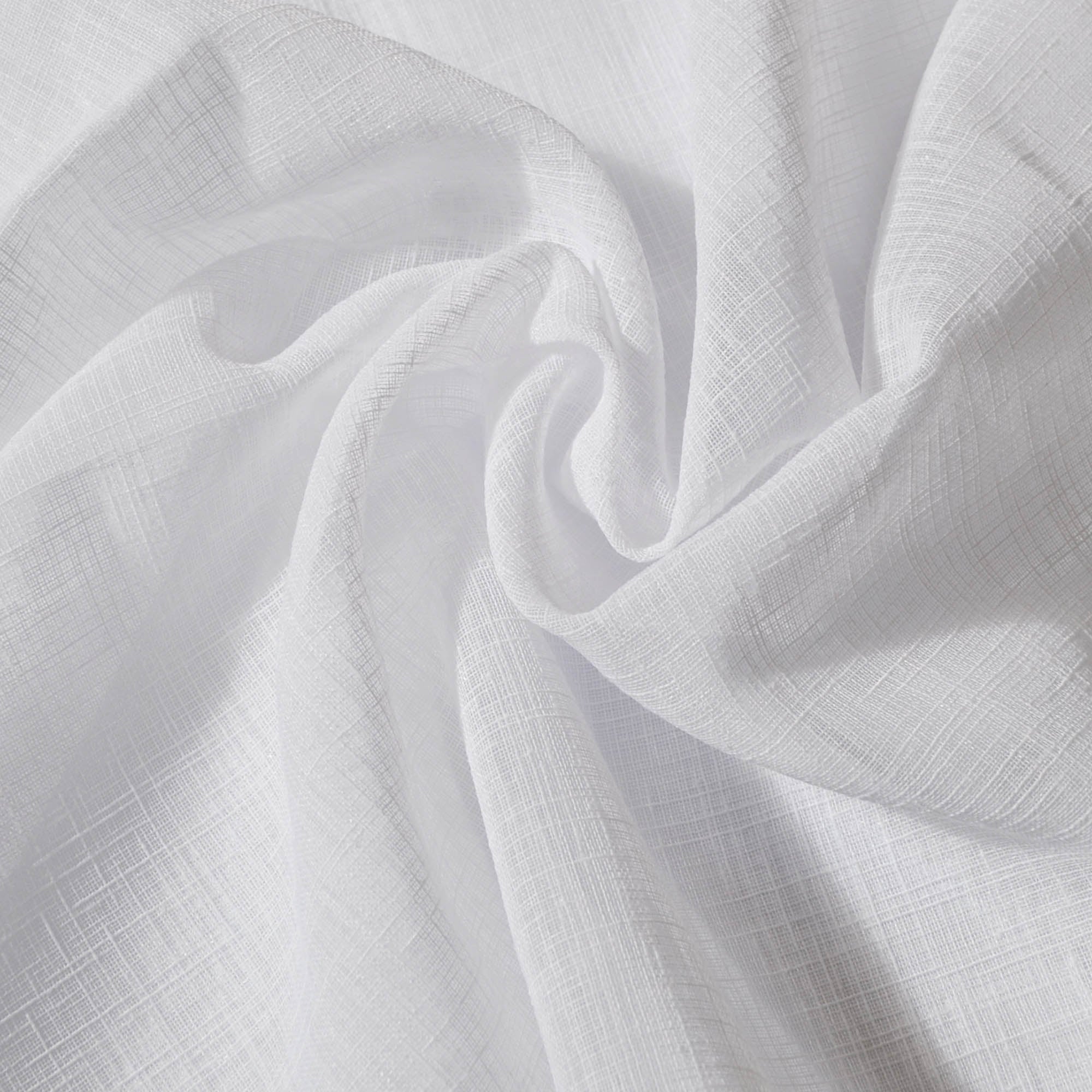 White Linen Look Fabric | Dunelm