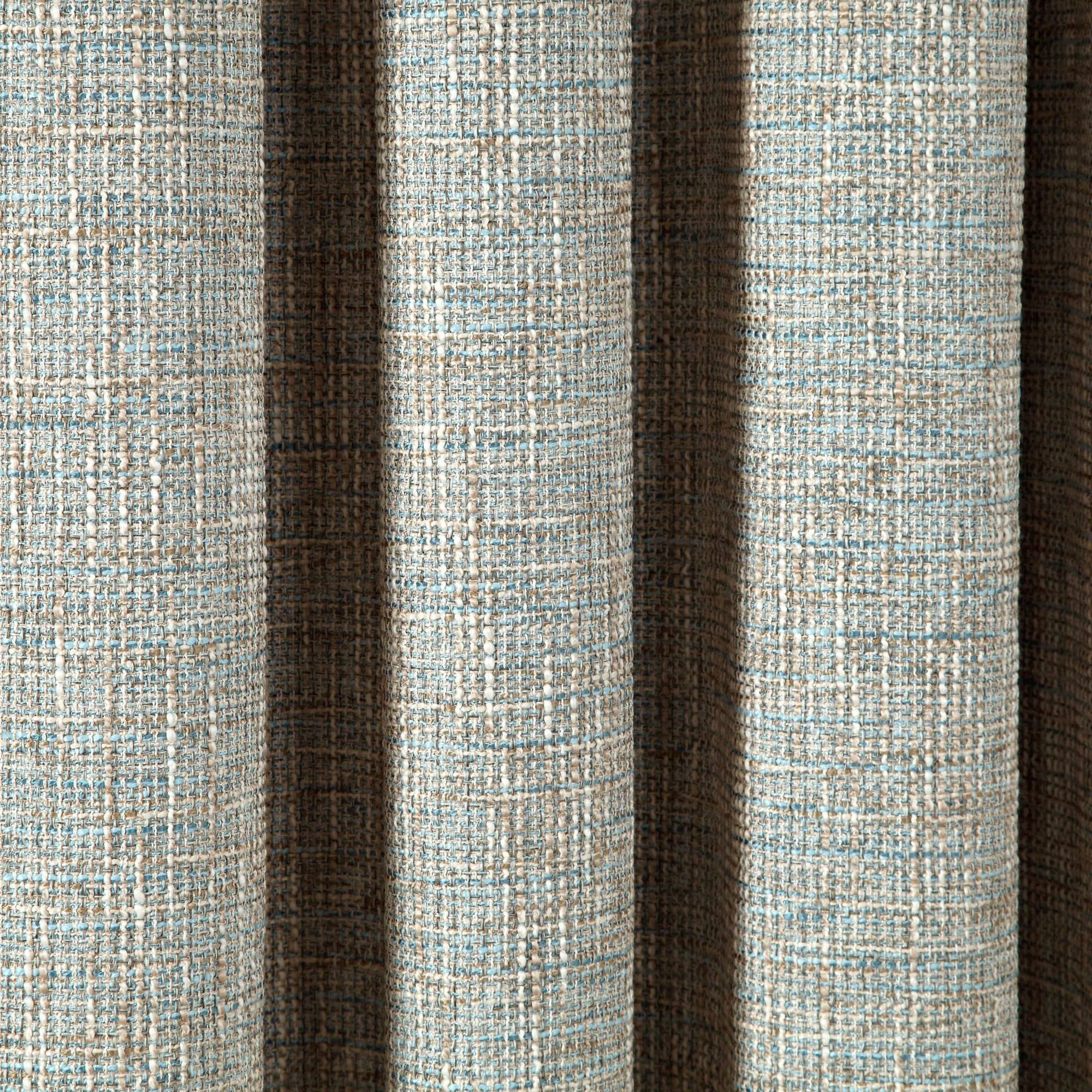 Thornton Blue Pencil Pleat Curtains | Dunelm