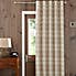 Highland Check Natural Eyelet Door Curtain  undefined