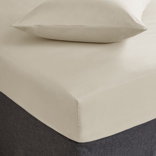 Fogarty Soft Touch Fitted Sheet Natural undefined