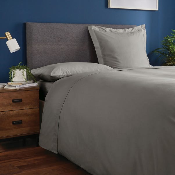 Fogarty Soft Touch Flat Sheet Slate (Grey) undefined