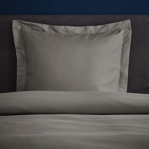 Fogarty Soft Touch Slate Grey Continental Square Pillowcase