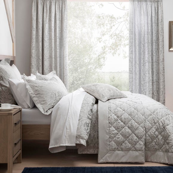 Dorma Winchester Grey Bedspread Dunelm