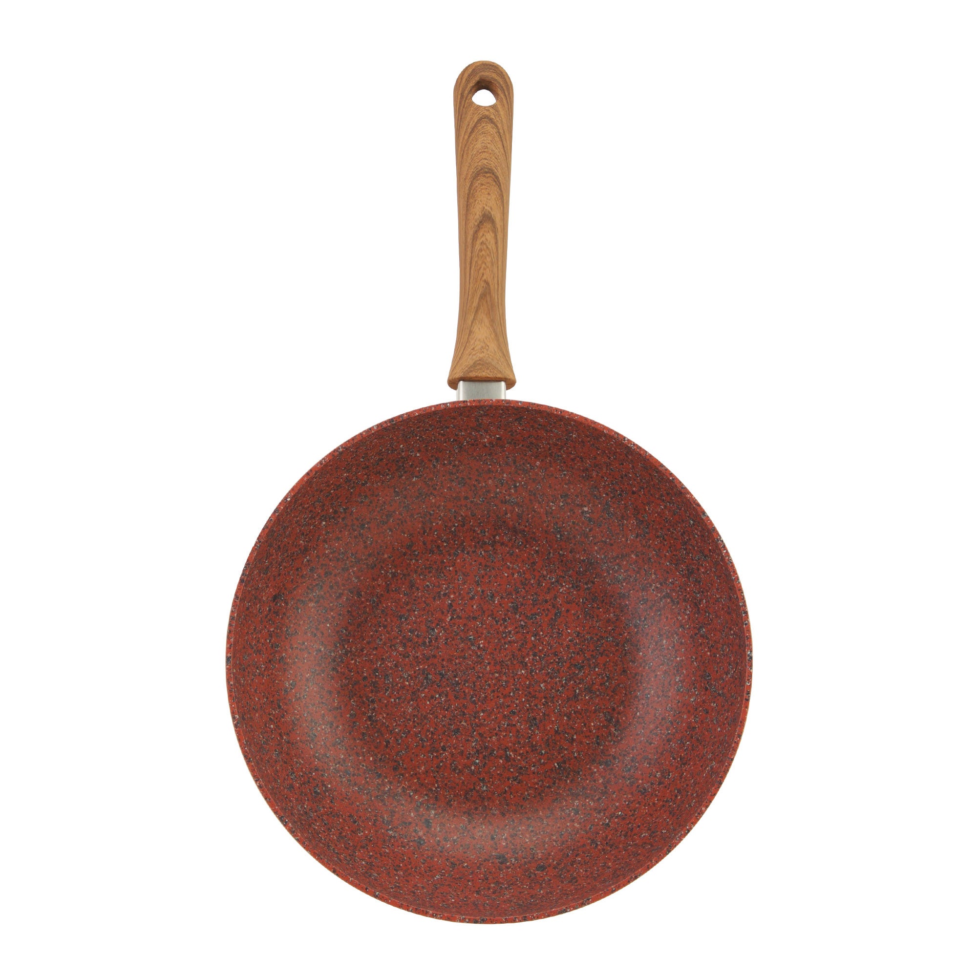 Regis Stone Copper 28cm Wok Brown