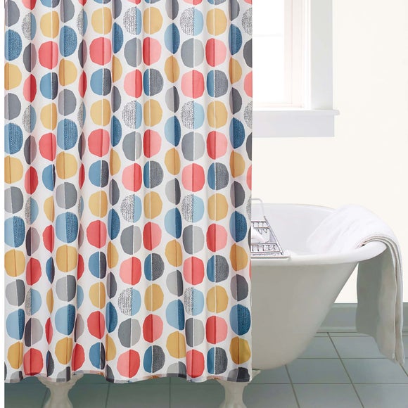 Patterned shower online curtain