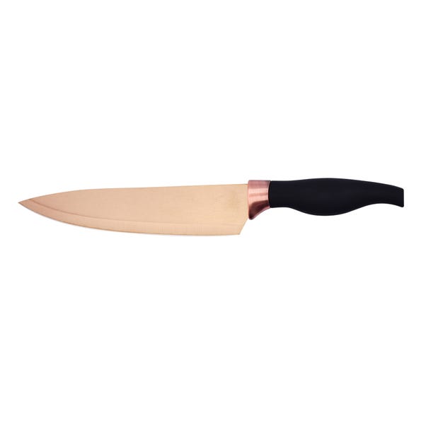The Kitchen Black & Copper Chef Knife Black