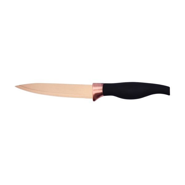 The Kitchen Black & Copper Utility Knife Black
