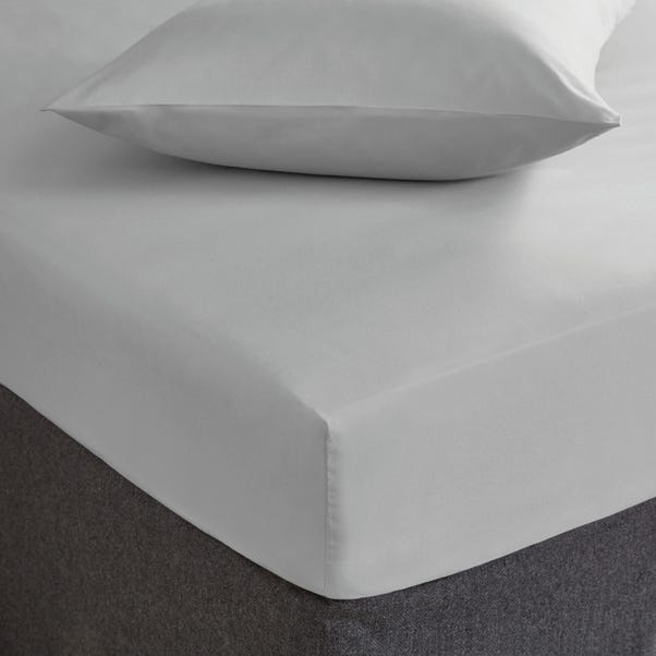 Fogarty Soft Touch Fitted Sheet Platinum undefined