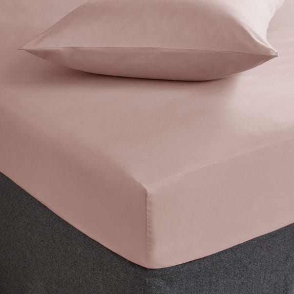 Fogarty Soft Touch Fitted Sheet Dusky Pink undefined