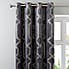 5A Fifth Avenue Bergen Charcoal Velour Eyelet Curtains  undefined