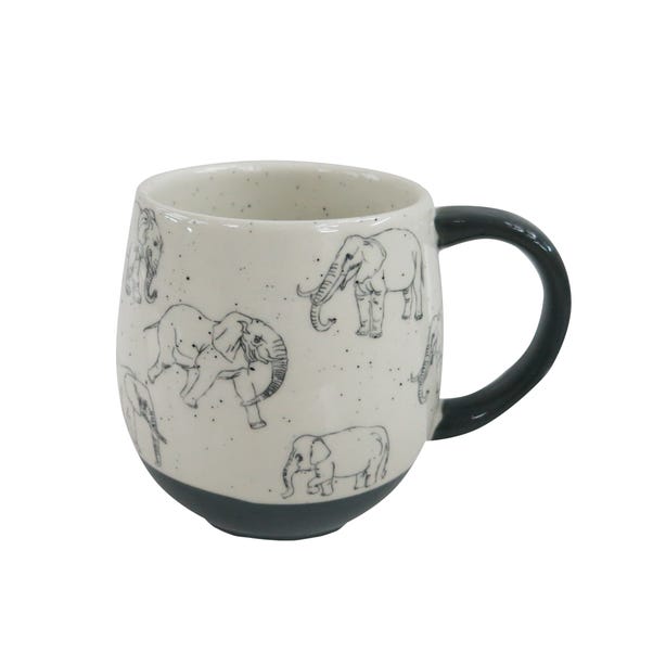 Grey Elephant Mug Grey