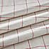 By the Metre Red Linen Check PVC